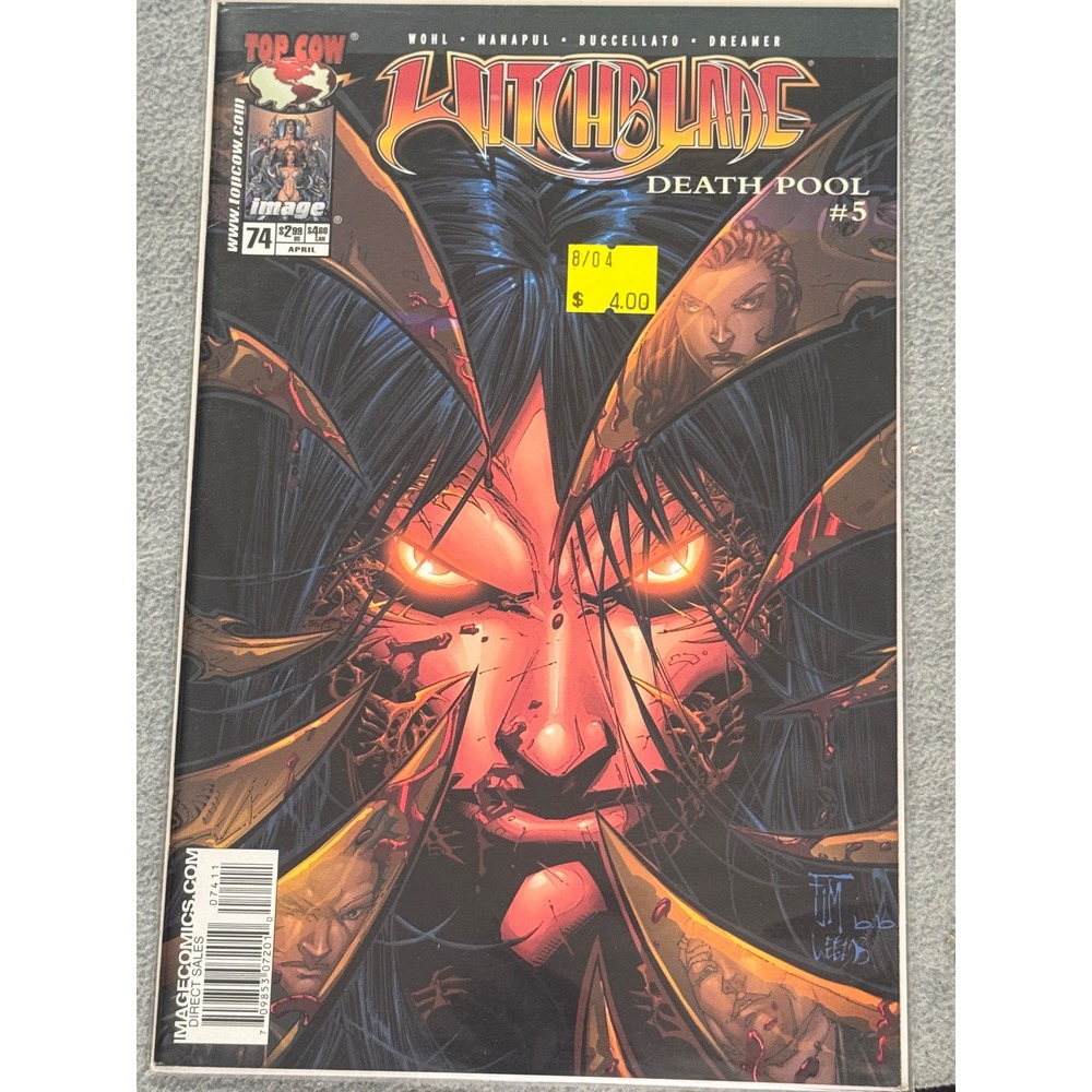 Witchblade 74 Death Pool Part 5 Image Top Cow 2004 Mark Millar Wanted Ad